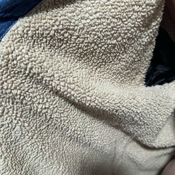 Wrangler Denim Sherpa Shacket Shirt Jacket Small Men’s Chore - Picture 4 of 9